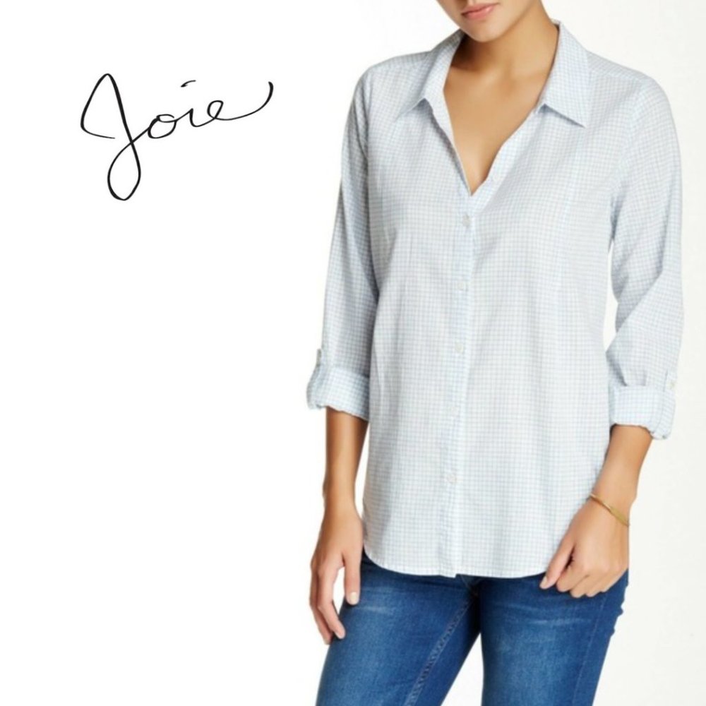 Joie Katrine Roll Tab Oversized Button Down - image 1